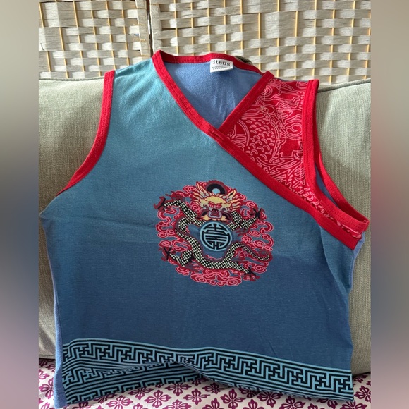 Vintage & Rare ITSUS Shoulder Crossover Tank - Women’s Size L - Picture 9 of 9